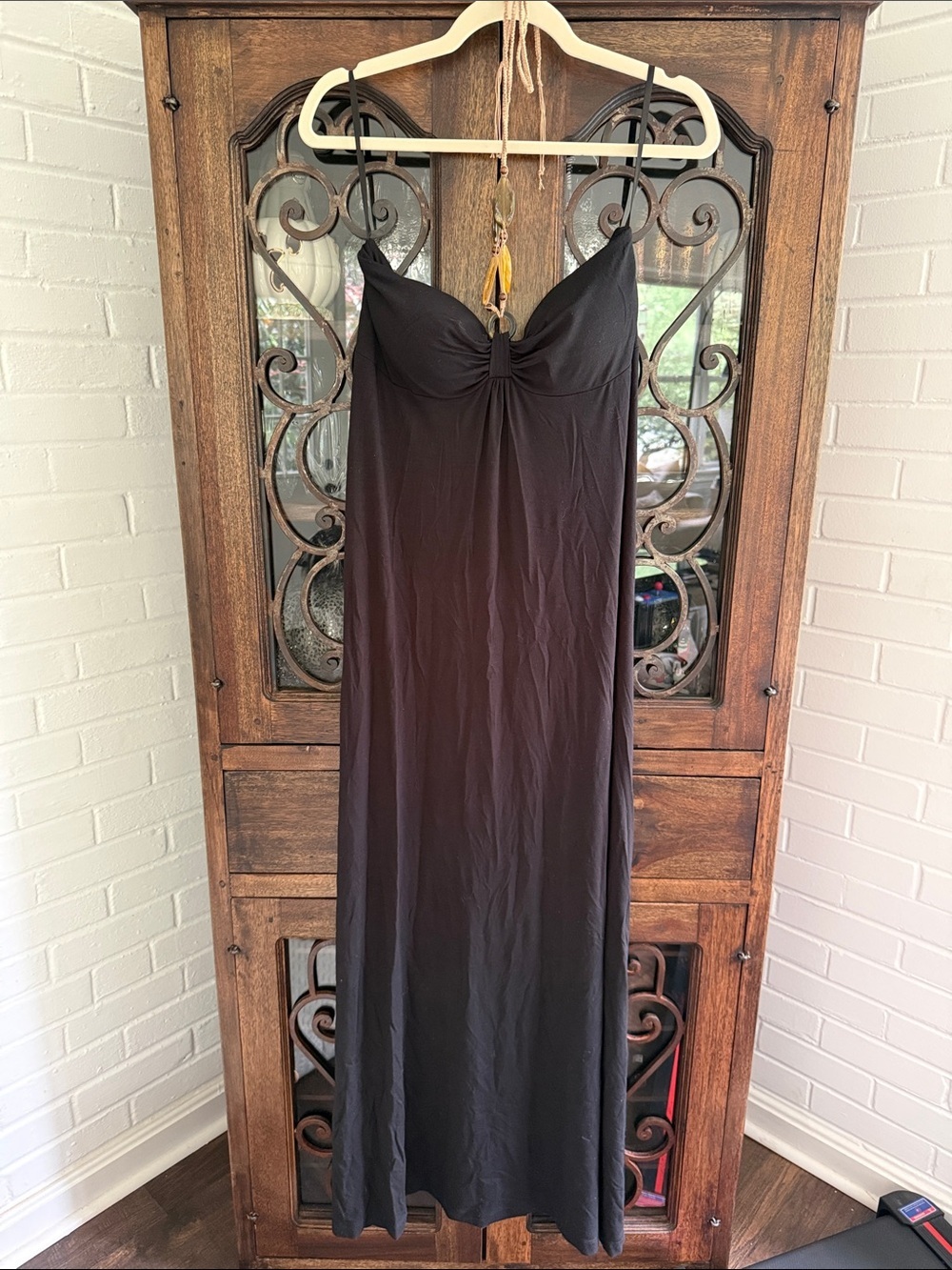 Tommy Bahama Black Maxi Dress - Elegant Evening Slip